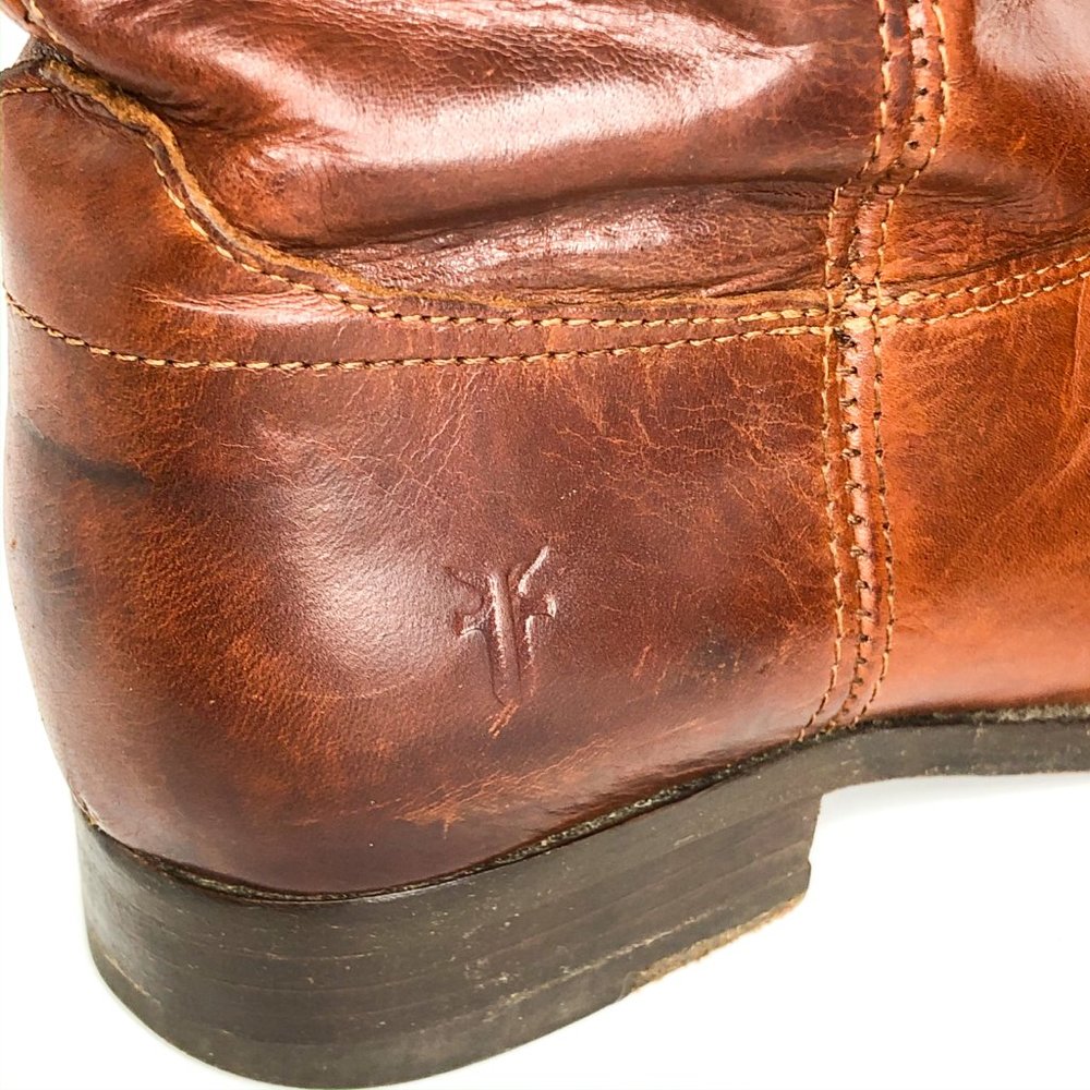 Frye Size 7 Melissa Button Cognac Riding Boots - Picture 8 of 8